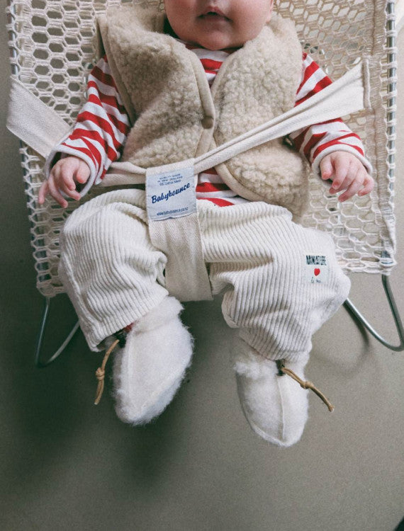 Gilet bebe sans manche laine - Beige - BY ARTINE - Alwero