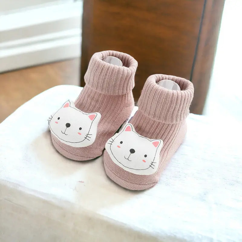 Chaussettes chat rose (bébé) Annie & Charles