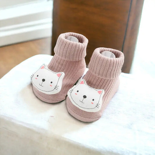 Chaussettes chat rose (bébé) Annie & Charles
