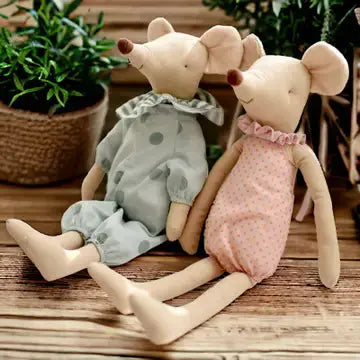 Peluche grande souris Annie & Charles