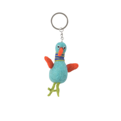 Porte clé en feutre OISEAU FUNKY Aveva