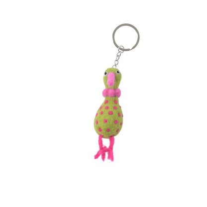 Porte clé en feutre OISEAU FUNKY Aveva
