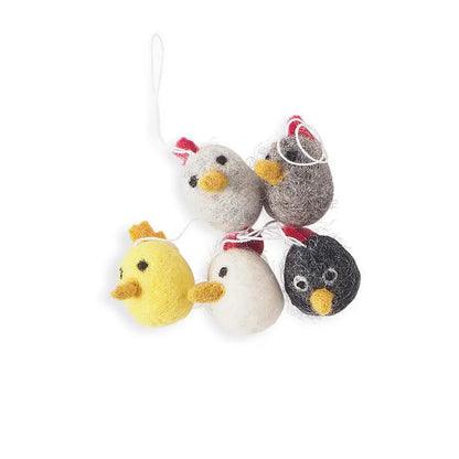 Petits poulets à suspendre - par 5 Aveva