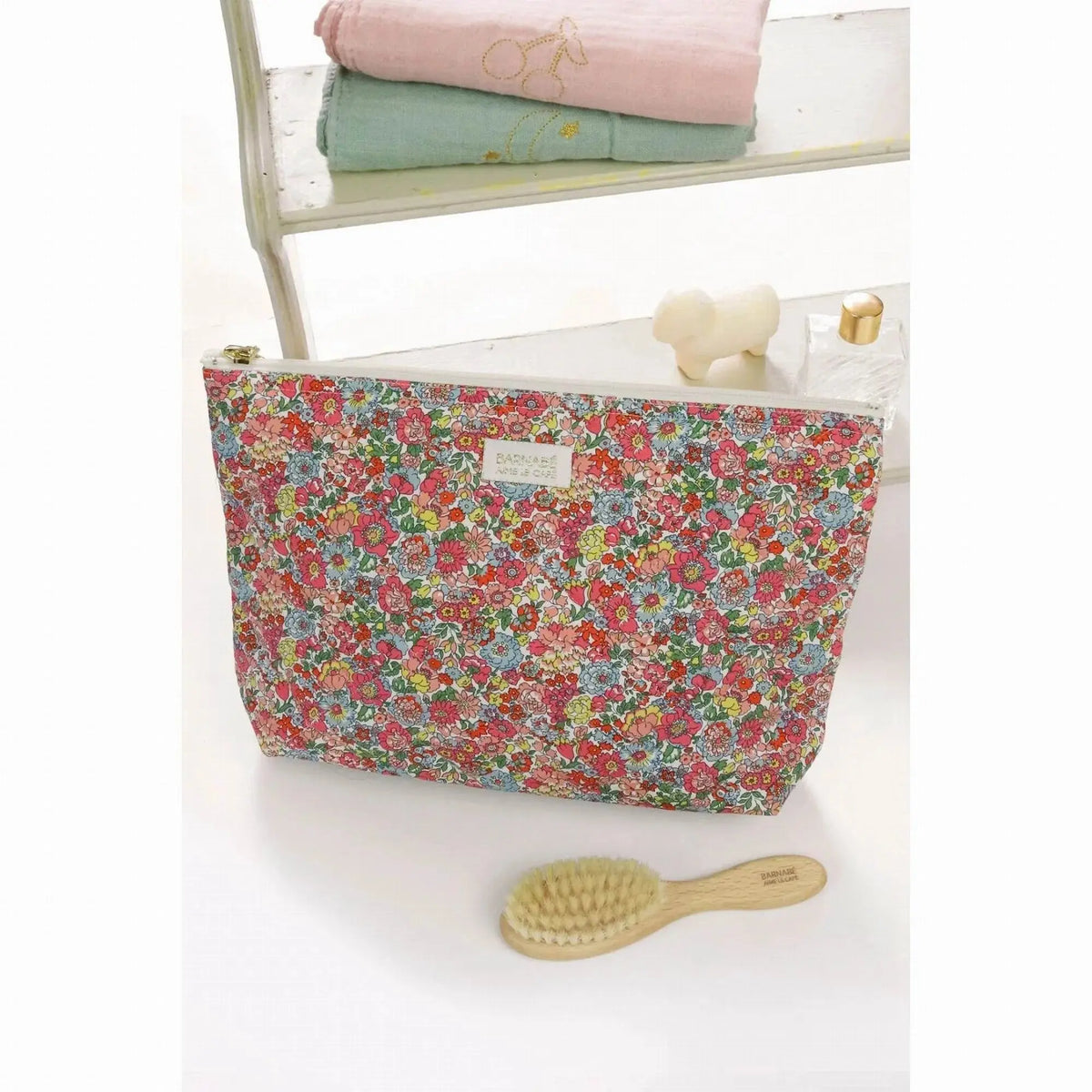 Trousse de toilette Barnabé - Liberty FLEURS - BY ARTINE Barnabé aime le café