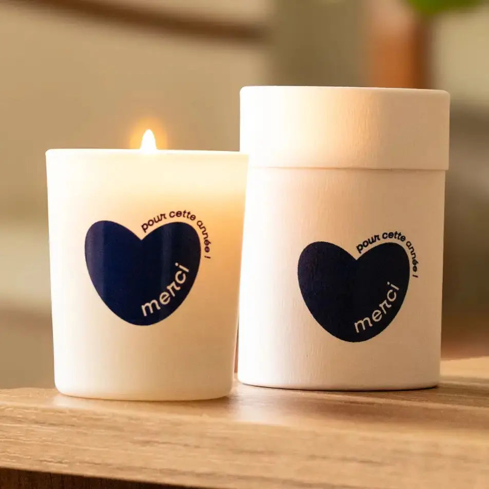 Bougies - Merci pour cette année La Bougie blanche