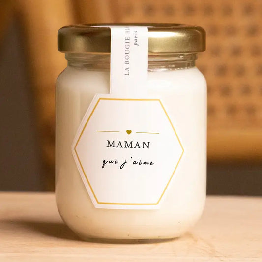 Bougie Le Petit Pot de Miel - Maman que j'aime La Bougie blanche