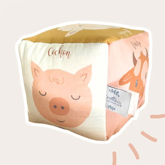 Cube d'éveil - animaux de la ferme Carotte & cie