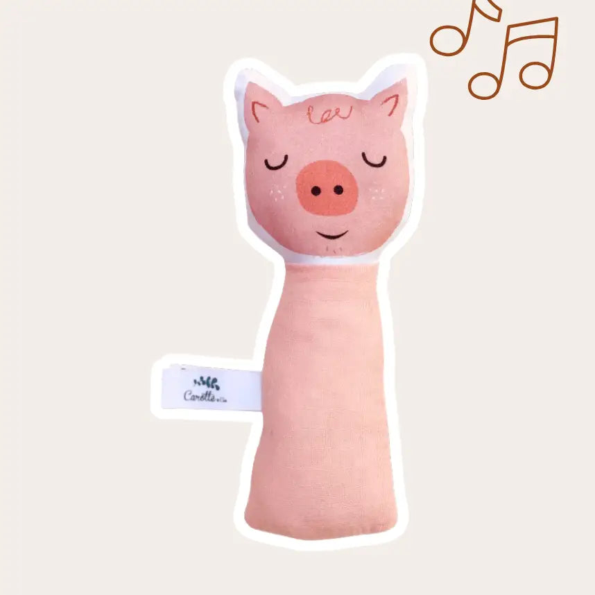 Hochet - cochon Carotte & cie