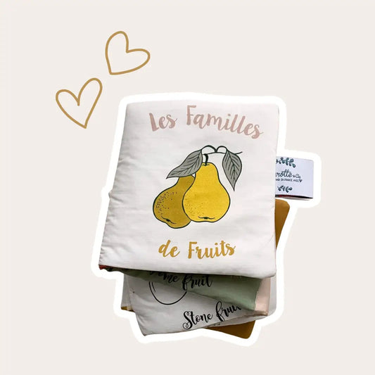Livre d'éveil - familles de fruits Carotte & cie