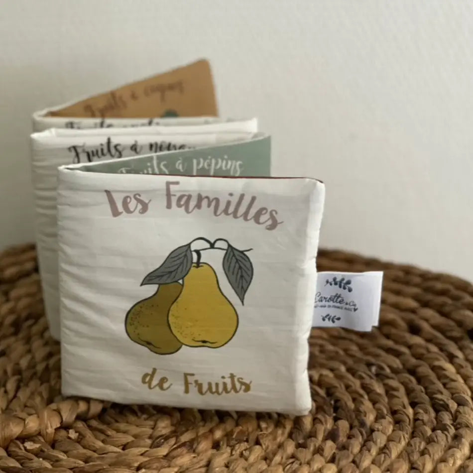 Livre d'éveil - familles de fruits Carotte & cie