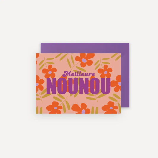 Carte MEILLEURE NOUNOU