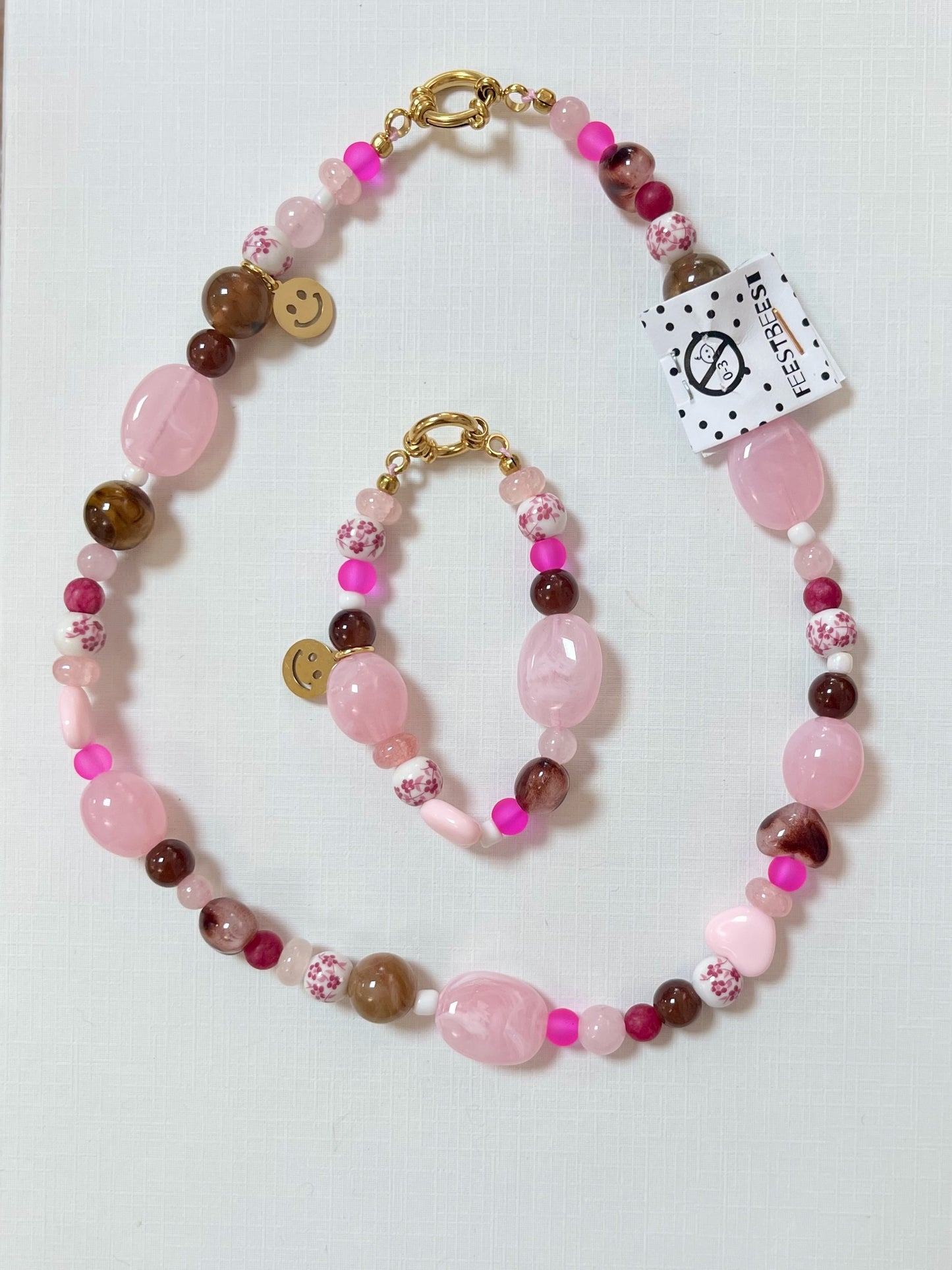 Parure enfant - BY ARTINE - Feestbeest kids - rose