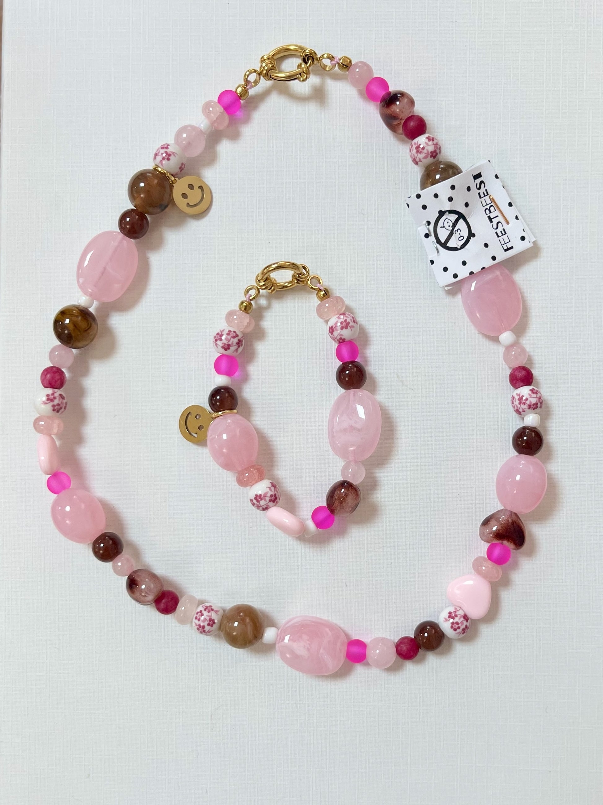 Parure enfant - BY ARTINE - Feestbeest kids - rose
