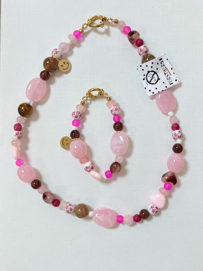 Parure enfant - BY ARTINE - Feestbeest kids - rose