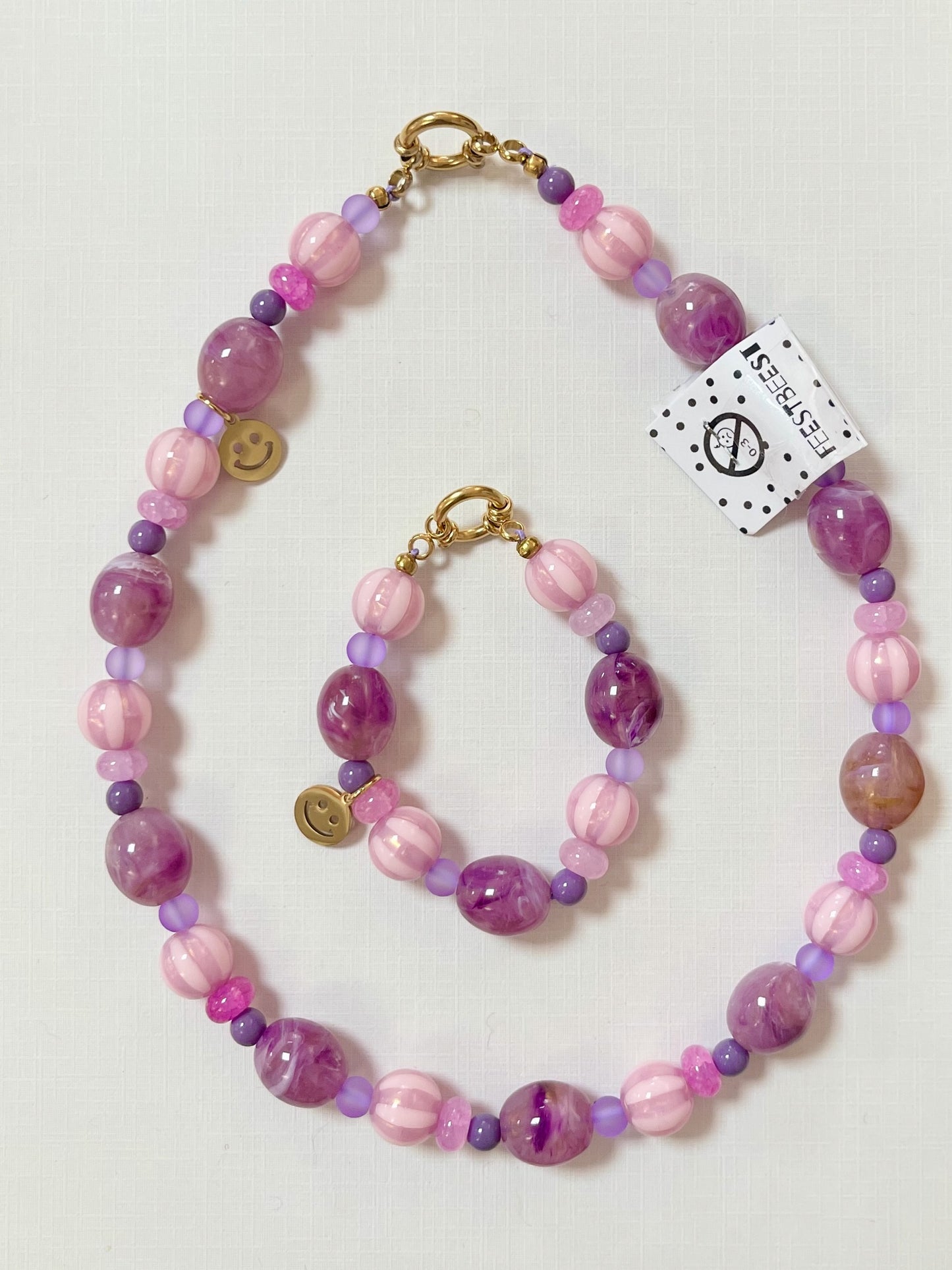 Parure enfant - BY ARTINE - Feestbeest kids - violet