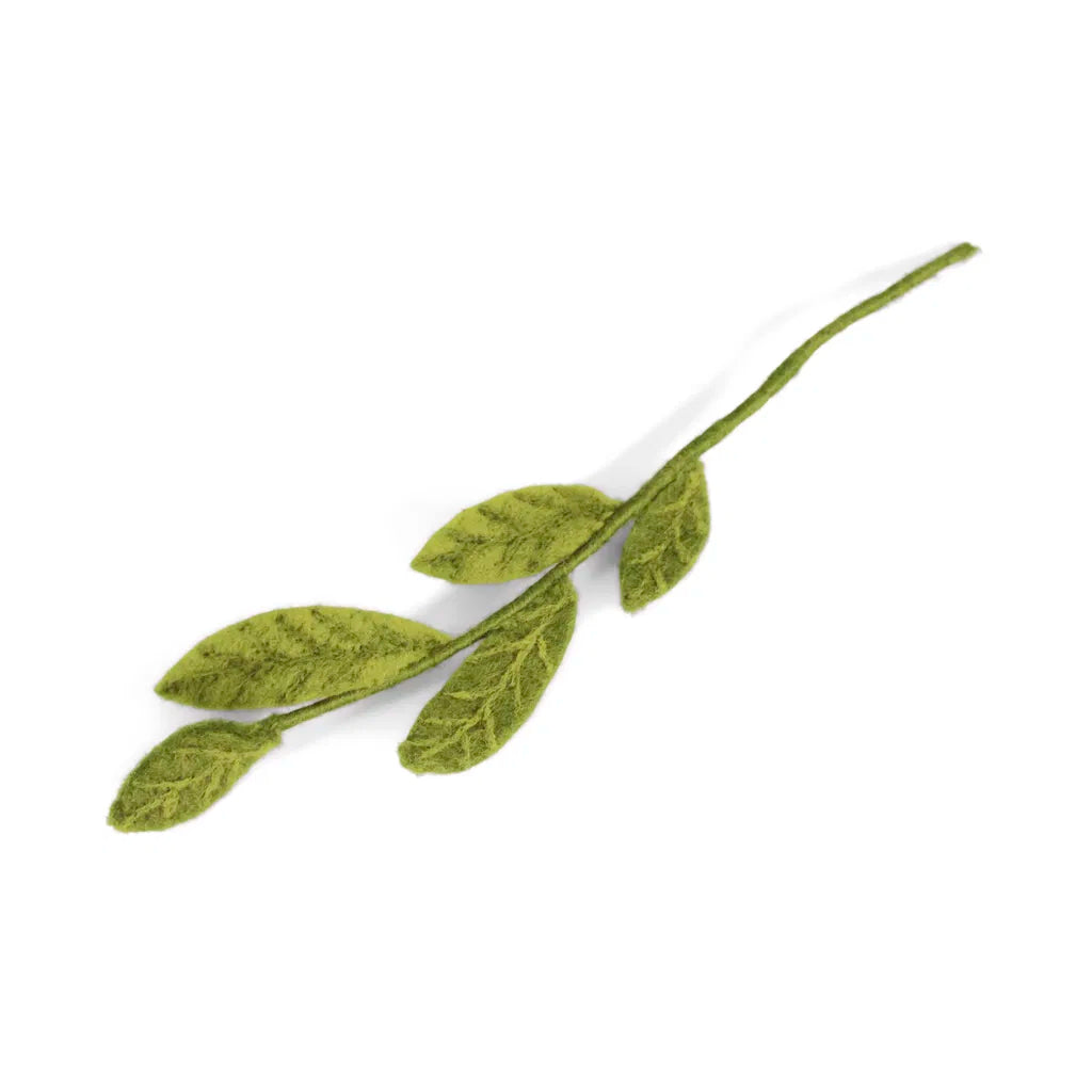 Branche 5 feuilles vertes
