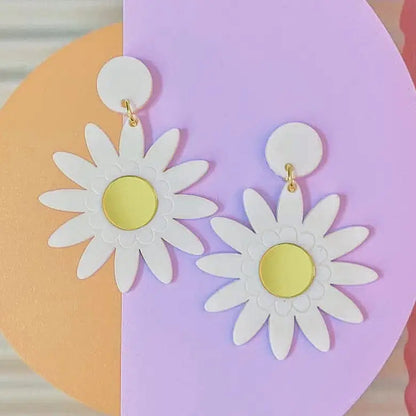 Boucles d'oreilles - Big marguerites Le strict maximum