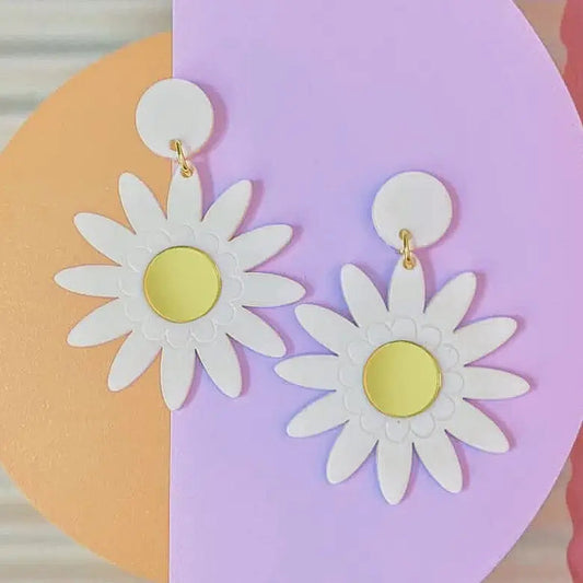 Boucles d'oreilles - Big marguerites Le strict maximum