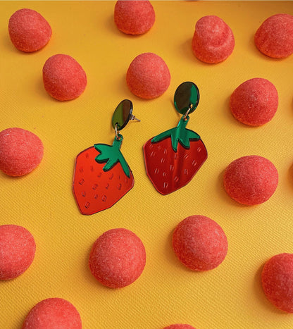 Boucles d'oreilles - Maxi fraises Le strict maximum