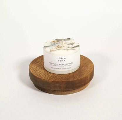 Bougie parfumée fleurs séchées Maison Séjour - Jardin intérieur - BY ARTINE Maison Séjour