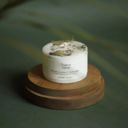 Bougie parfumée fleurs séchées verveine Maison Séjour - BY ARTINE