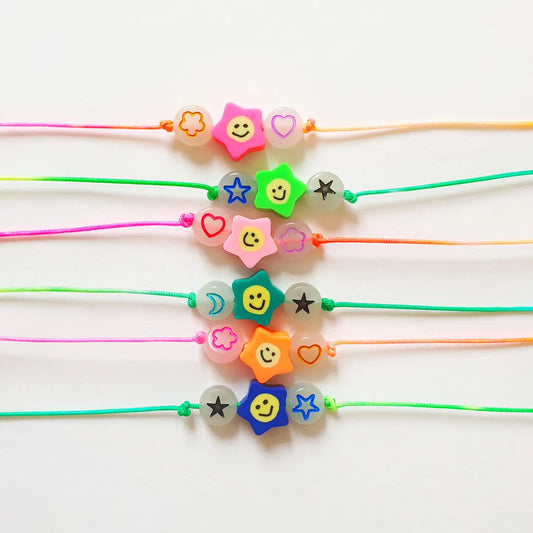 Bracelets "good vibes" fluorescents
