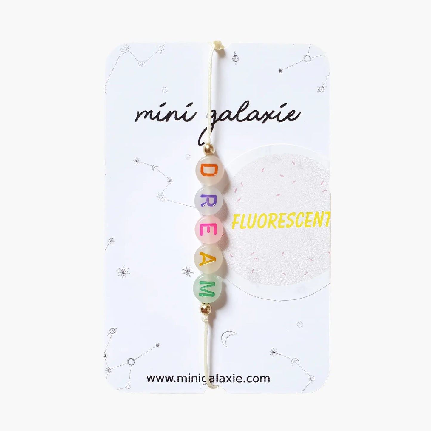 Bracelet message fluorescent