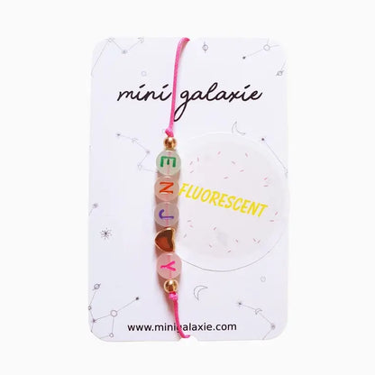 Bracelet message fluorescent