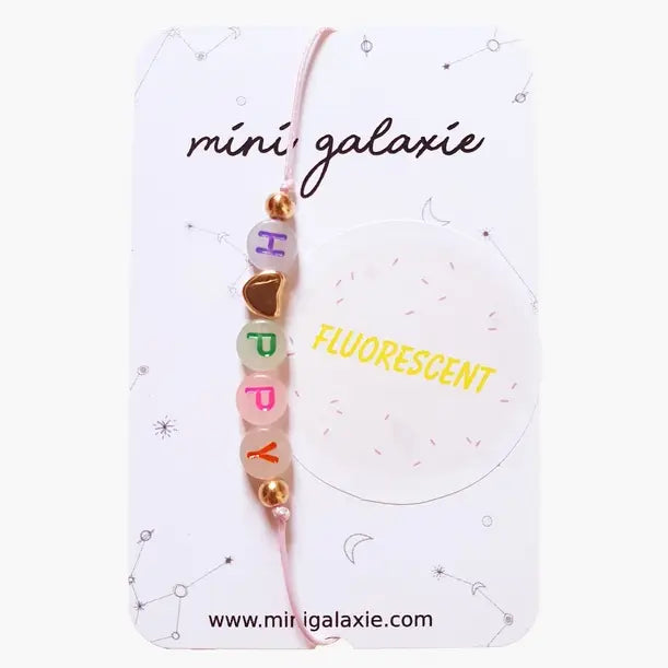 Bracelet message fluorescent