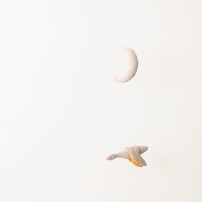 Mobile lune et oiseau