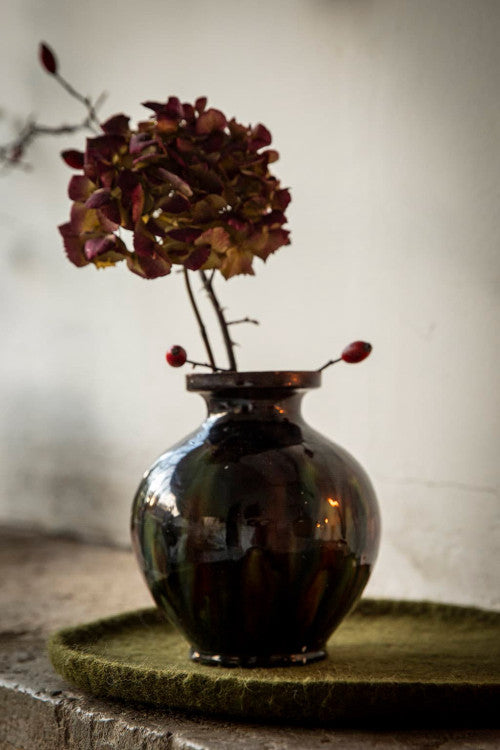 PLATO ROND plateau vide-poche en feutre - BY ARTINE - Muskhane