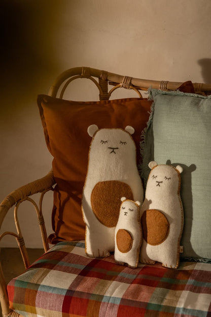 Mini coussin ours