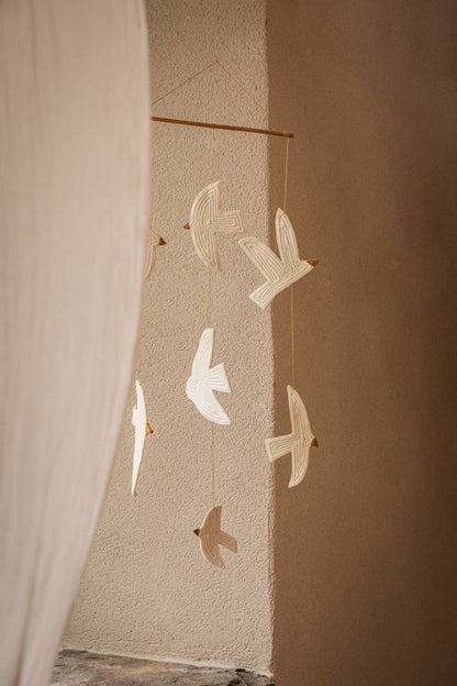 Mobile oiseaux BIRDY en feutre - BY ARTINE - Muskhane