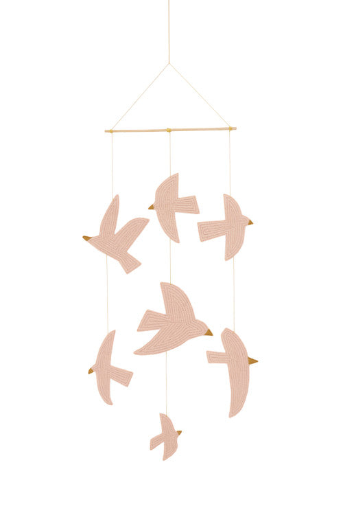 Mobile oiseaux BIRDY en feutre - BY ARTINE - Muskhane