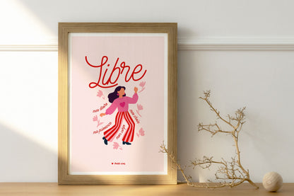 Affiche LIBRE Petit Coq