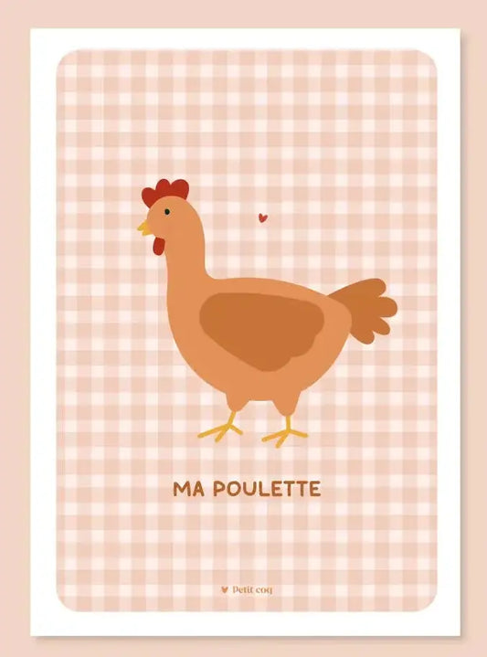 Affiche POULETTE Petit Coq
