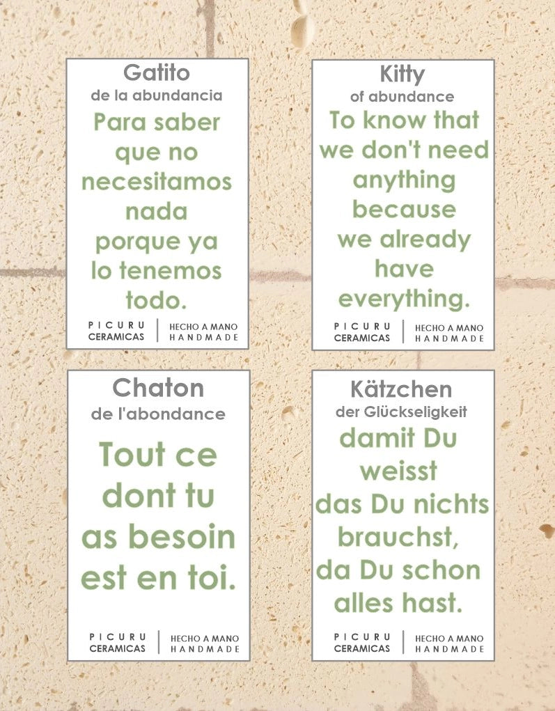 Amulette - Chaton de l'abondance