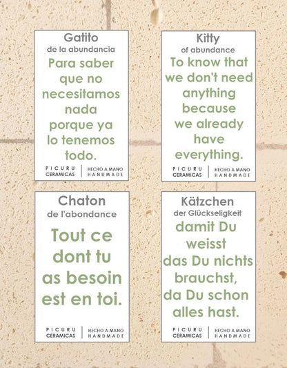 Amulette - Chaton de l'abondance