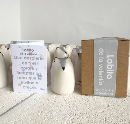 Amulette - Petit loup du courage