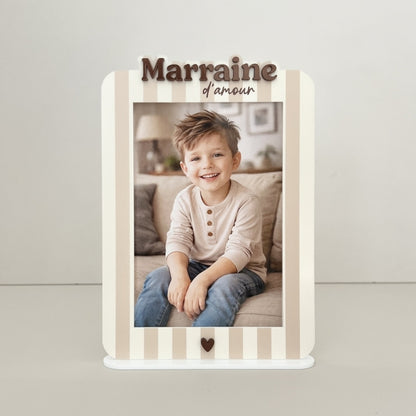 Cadre photo PARRAIN MARRAINE - BY ARTINE - Print your love