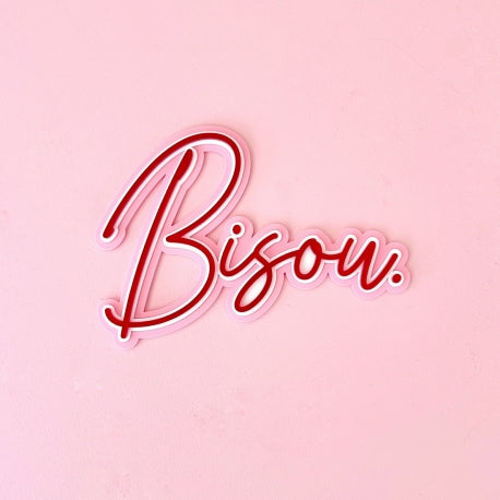 Enseigne murale BISOU Print your love