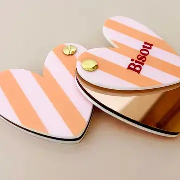 Miroir de poche BISOU - BY ARTINE - Print your love