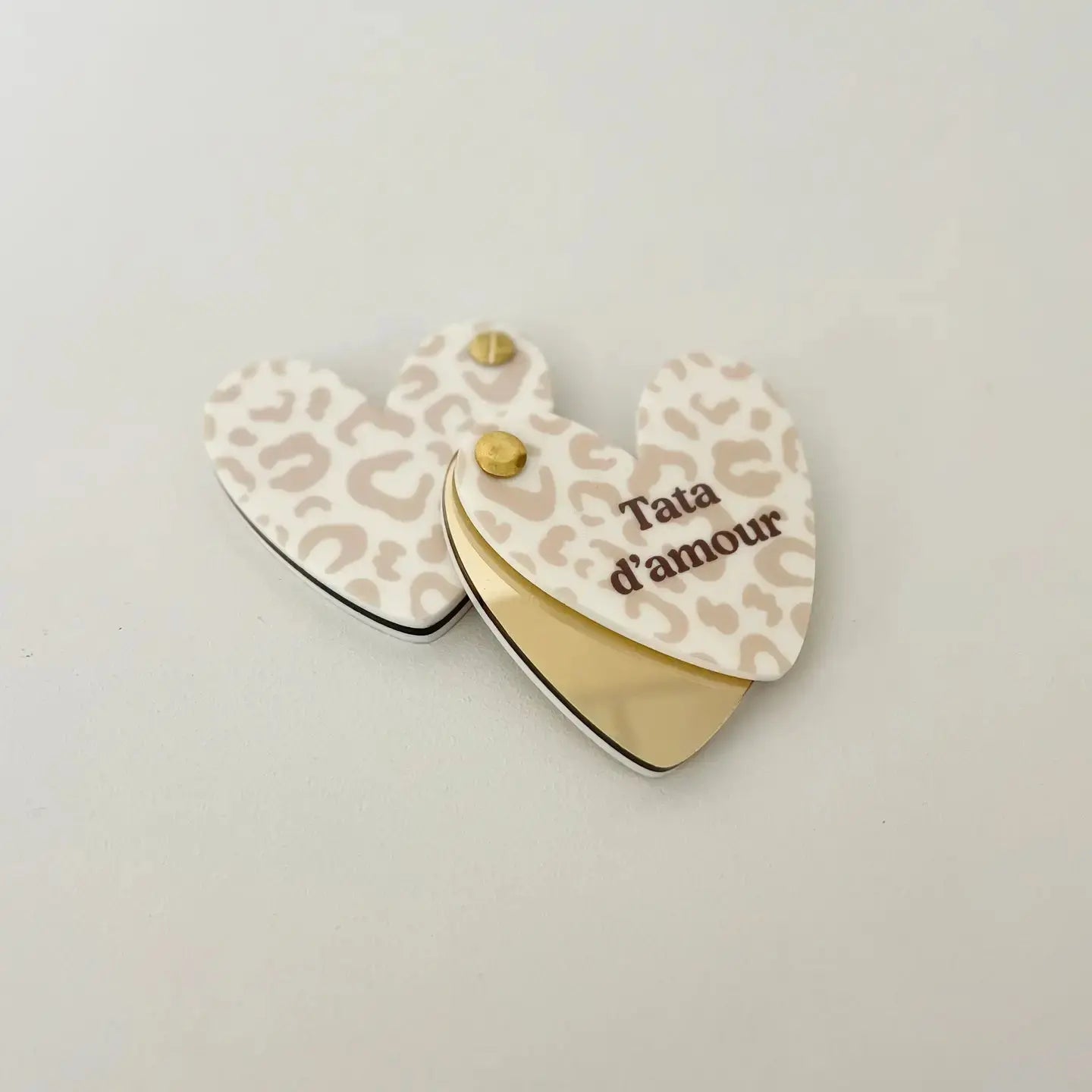 Miroir de poche TATA D'AMOUR - BY ARTINE -  Print your love