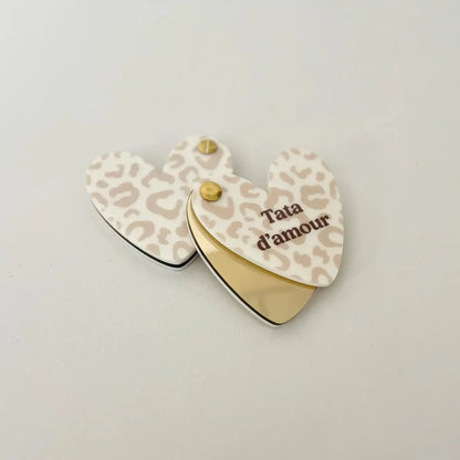 Miroir de poche TATA D'AMOUR - BY ARTINE -  Print your love