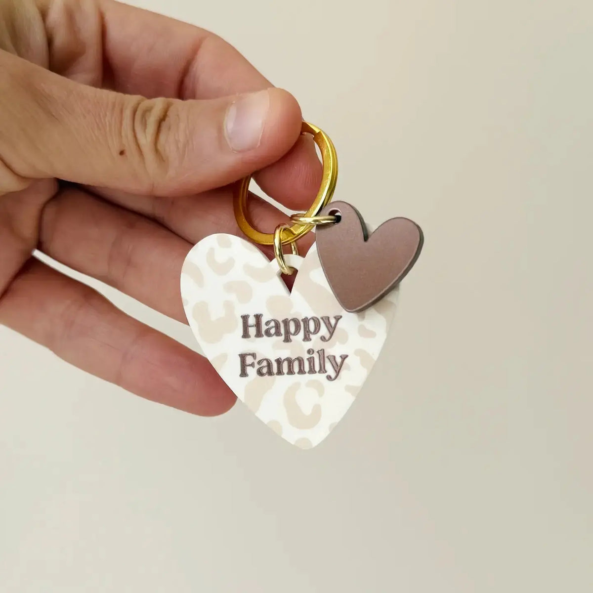 Porte-cle leopard HAPPY FAMILY Print your love