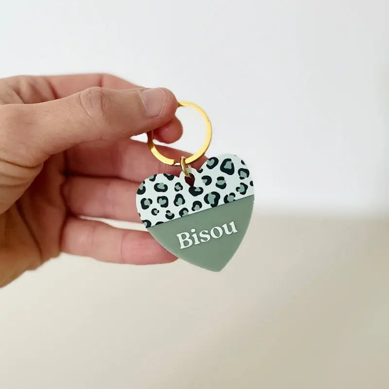 Porte-cle leopard BISOU - BY ARTINE - Print your love