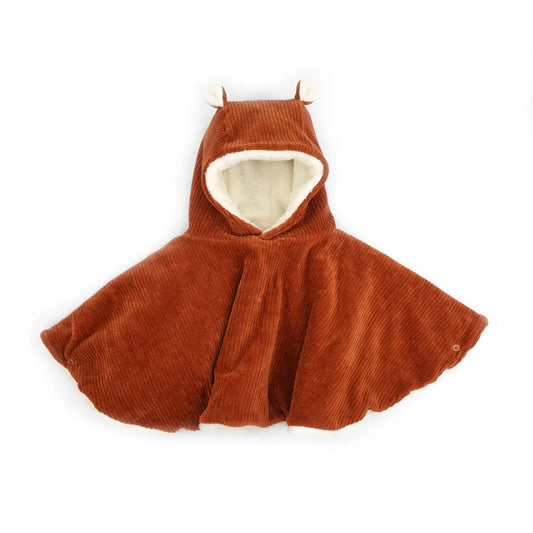 Poncho - Velours paprika