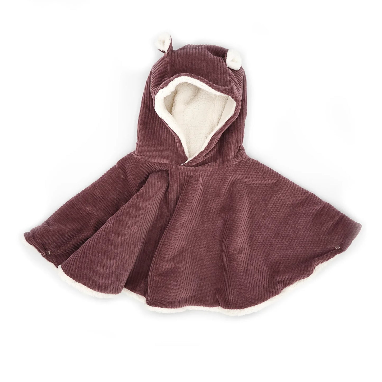 Poncho - Velours parme