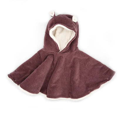 Poncho - Velours parme