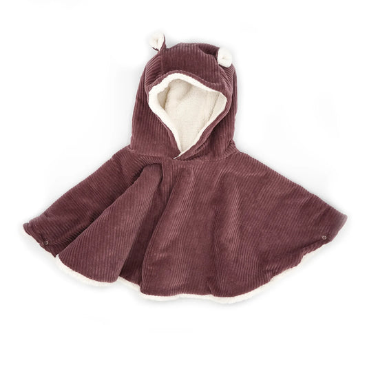 Poncho - Velours parme